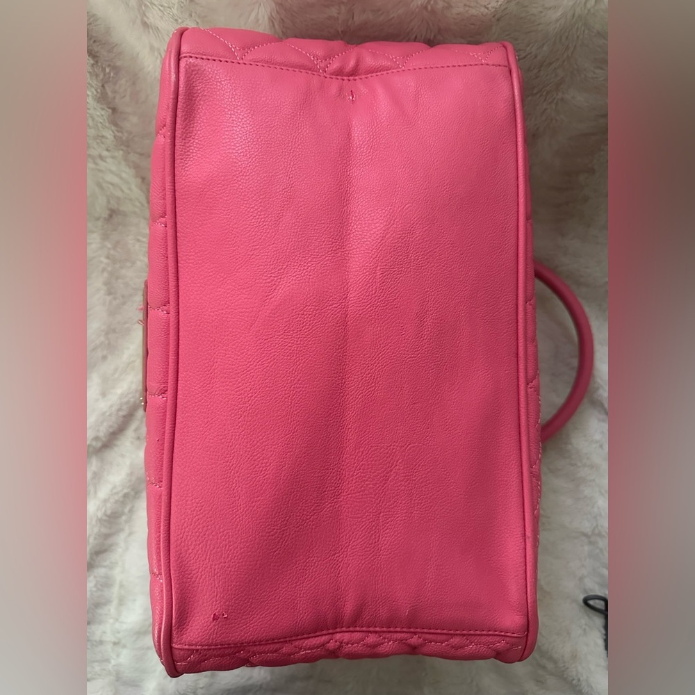 Betsey Johnson Fuschia Be Mine East/West Satchel … - image 8